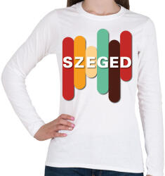 printfashion Szeged - színes - Női hosszú ujjú póló - Fehér (7137784)