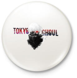 printfashion Tokyo Ghoul - Kitűző, hűtőmágnes - Fehér (3089356)