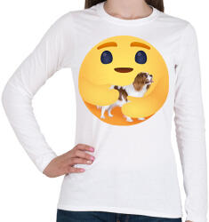 printfashion Cavalier King Charles spániel - Női hosszú ujjú póló - Fehér (13043991)