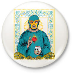 printfashion Prédikátor - Kitűző, hűtőmágnes - Fehér (3074580)