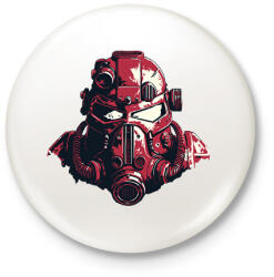 printfashion Mask - Kitűző, hűtőmágnes - Fehér (14840785)