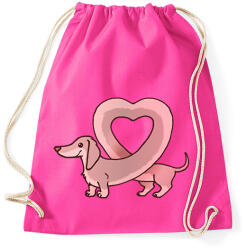 printfashion szerelmes tacsi - Sportzsák, Tornazsák - Fukszia (15634414)