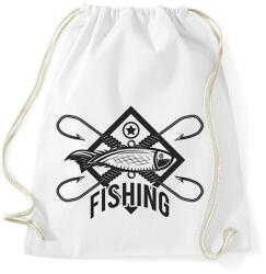 printfashion horgász - Sportzsák, Tornazsák - Fehér (15814601)