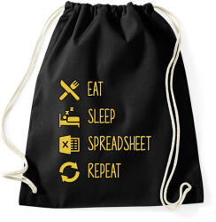 printfashion Táblázat - Sportzsák, Tornazsák - Fekete (12564089)