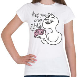 printfashion Elejtetted az agyad? - Női póló - Fehér (6118169)