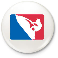 printfashion Jet-ski póló - Kitűző, hűtőmágnes - Fehér (3078330)