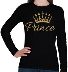 printfashion Prince - Női hosszú ujjú póló - Fekete (4448642)