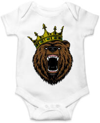 printfashion Medve king - Baba Body - Fehér (2038548)