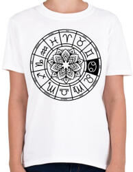 printfashion horoszkóp rák fekete - Gyerek póló - Fehér (12665660)