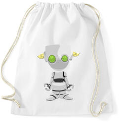 printfashion Robot - Sportzsák, Tornazsák - Fehér (856692)