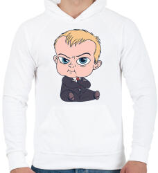 printfashion Bébi Úr - Férfi kapucnis pulóver - Fehér (6348365)