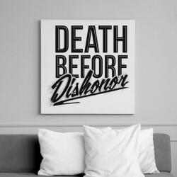 printfashion Halál mint a becstelenség - Vászonkép - Fehér (6620815)