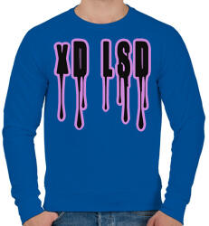 printfashion xD LSD - Férfi pulóver - Királykék (2320584)