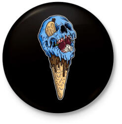 printfashion Horror fagyi - Kitűző, hűtőmágnes - Fekete (3101637)