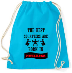 printfashion A legjobb guggolók novemberben születnek - Sportzsák, Tornazsák - Surf blue (1393829)