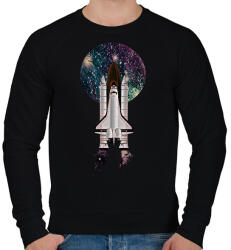printfashion SPACESHIP - Férfi pulóver - Fekete (1785049)