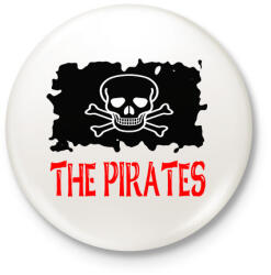 printfashion pirates - Kitűző, hűtőmágnes - Fehér (3078559)