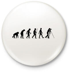 printfashion Videós/Fotós evolúció - Kitűző, hűtőmágnes - Fehér (5251975)