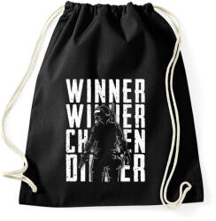 printfashion Winner Winner Chicken Dinner - Sportzsák, Tornazsák - Fekete (453549)