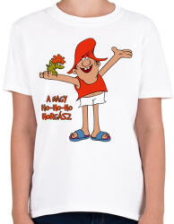 printfashion A nagy ho-ho-ho horgász - Gyerek póló - Fehér (1105600)