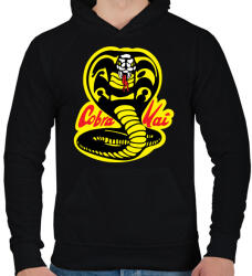 printfashion Cobra Kai - Férfi kapucnis pulóver - Fekete (4316978)