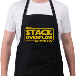 printfashion A Stack Overflow legyen veled - Kötény - Fekete (4936775)