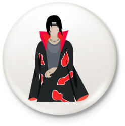 printfashion Itachi Uchiha - Kitűző, hűtőmágnes - Fehér (5374186)