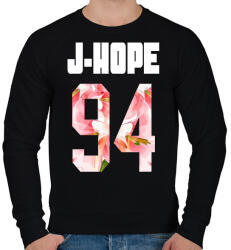 printfashion J-Hope BTS - Férfi pulóver - Fekete (1208914)