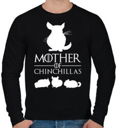 printfashion Mother of Chinchillas - Férfi pulóver - Fekete (14486376)
