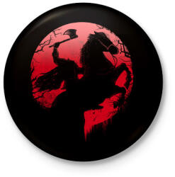 printfashion Fej nélküli lovas - Kitűző, hűtőmágnes - Fekete (3091131)