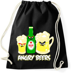 printfashion Angry Beers - Sportzsák, Tornazsák - Fekete (1828521)