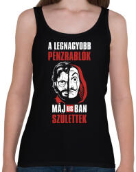 printfashion A legnagyobb pénzrablók májusban születtek - Női atléta - Fekete (4679141)