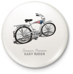 printfashion Easy Rider - Kitűző, hűtőmágnes - Fehér (3075432)