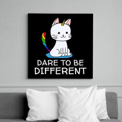 printfashion Dare to be different - Vászonkép - Fekete (9460025)
