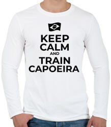 printfashion TRAIN CAPOEIRA 3 - Férfi hosszú ujjú póló - Fehér (11527451)
