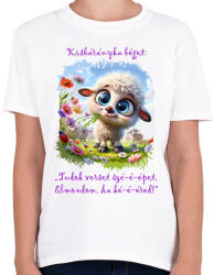 printfashion Kisbárány locsolkodóknak - Gyerek póló - Fehér (15809289)