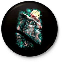 printfashion Térfigyelő - Kitűző, hűtőmágnes - Fekete (3092472)