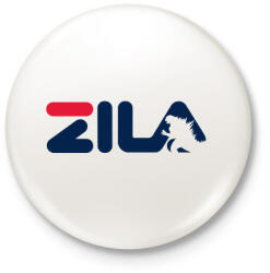 printfashion Zila - Kitűző, hűtőmágnes - Fehér (3081194)