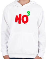 printfashion HO HO HO - Gyerek kapucnis pulóver - Fehér (10484737)