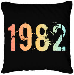 printfashion 1982 - Párnahuzat, Díszpárnahuzat - Fekete (11826949)