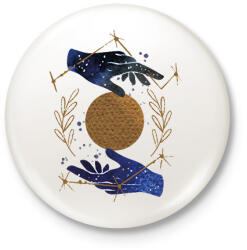 printfashion Ikrek - Kitűző, hűtőmágnes - Fehér (6267993)