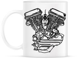 printfashion Motorblokk - Bögre - Fehér (6001436)