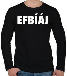 printfashion FBI - Férfi hosszú ujjú póló - Fekete (10426012)