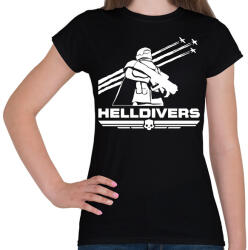 printfashion Helldivers - Női póló - Fekete (15991169)