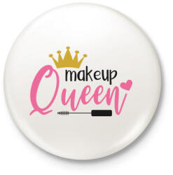 printfashion Smink királynő - Kitűző, hűtőmágnes - Fehér (3089526)