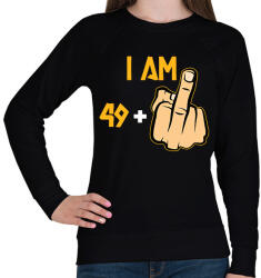 printfashion 50 éves (49+1) - Női pulóver - Fekete (2449324)