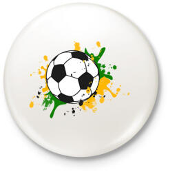 printfashion Foci - Kitűző, hűtőmágnes - Fehér (16121511)