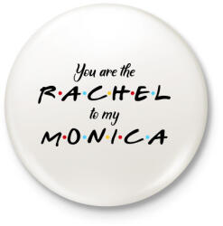 printfashion Friends jóbarátok páros 1 - Kitűző, hűtőmágnes - Fehér (3080122)