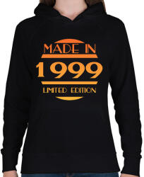 printfashion 1999 - Női kapucnis pulóver - Fekete (12784297)