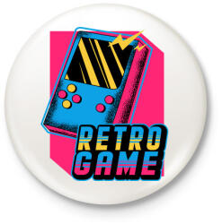 printfashion Retro játék - Kitűző, hűtőmágnes - Fehér (3089231)